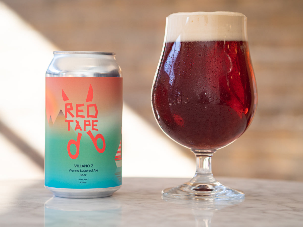 Villano 7 Vienna Lagered Ale 5.1% ABV – Red Tape Brewery